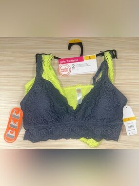 Wonder Nation Girls Convertible Bralette 2 Pack